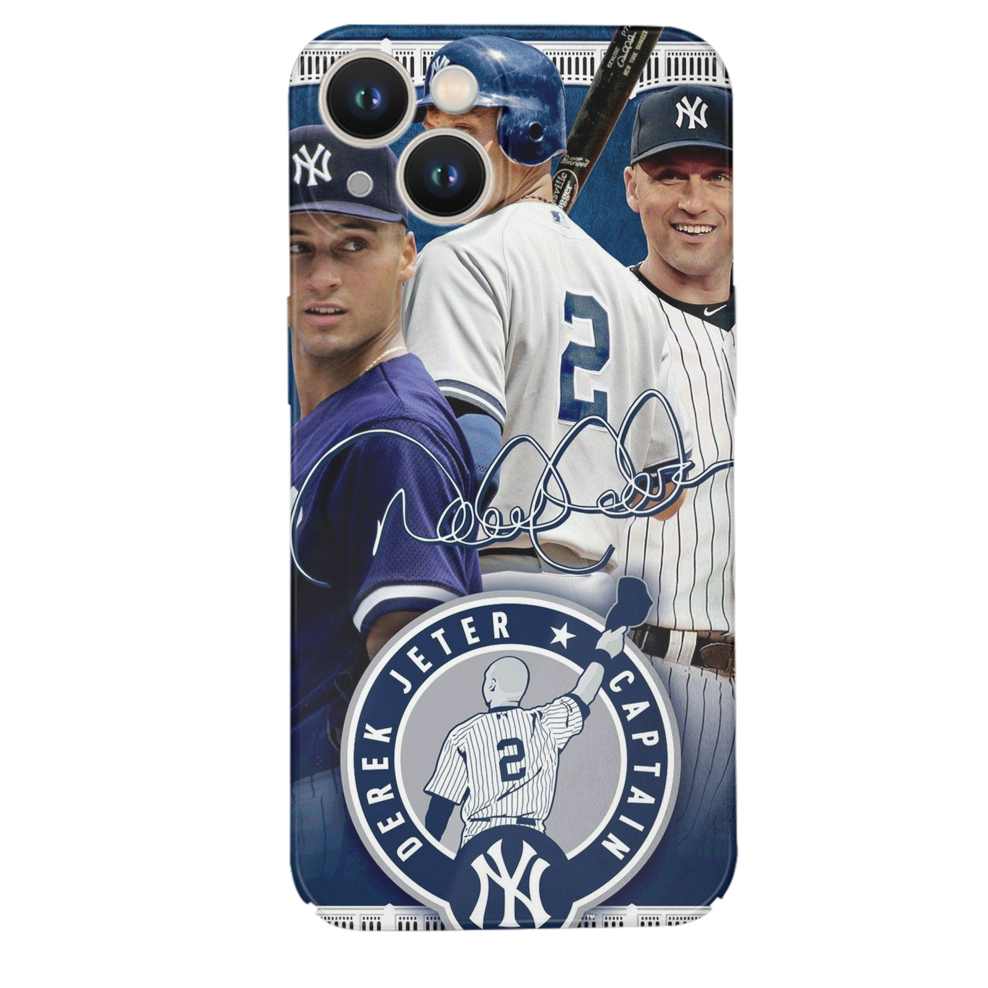 Derek Jeter 92 IPhone 14 Series Full-Cover Hard Case – Shockproof With Raised Camera Protection – Precise Cutouts, Wireless Charging Compatible – Durable, Anti-Yellowing, Easy To Clean